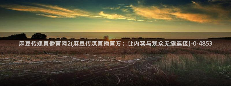 麻豆A 传媒官网进入：麻豆传媒直播官网2(麻豆传媒直播官方：让内容与观众无缝连接)