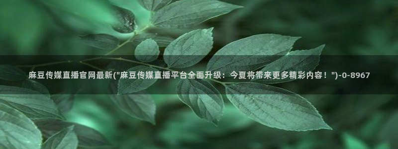 麻豆传媒官网拍摄视频：麻豆传媒直播官网最新(\